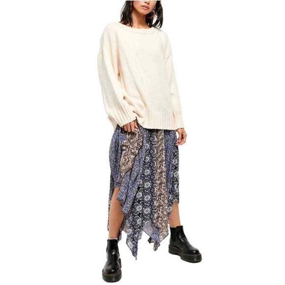 Free People Fair Tunic Scoop Neck Sweater - Picture 1 of 8